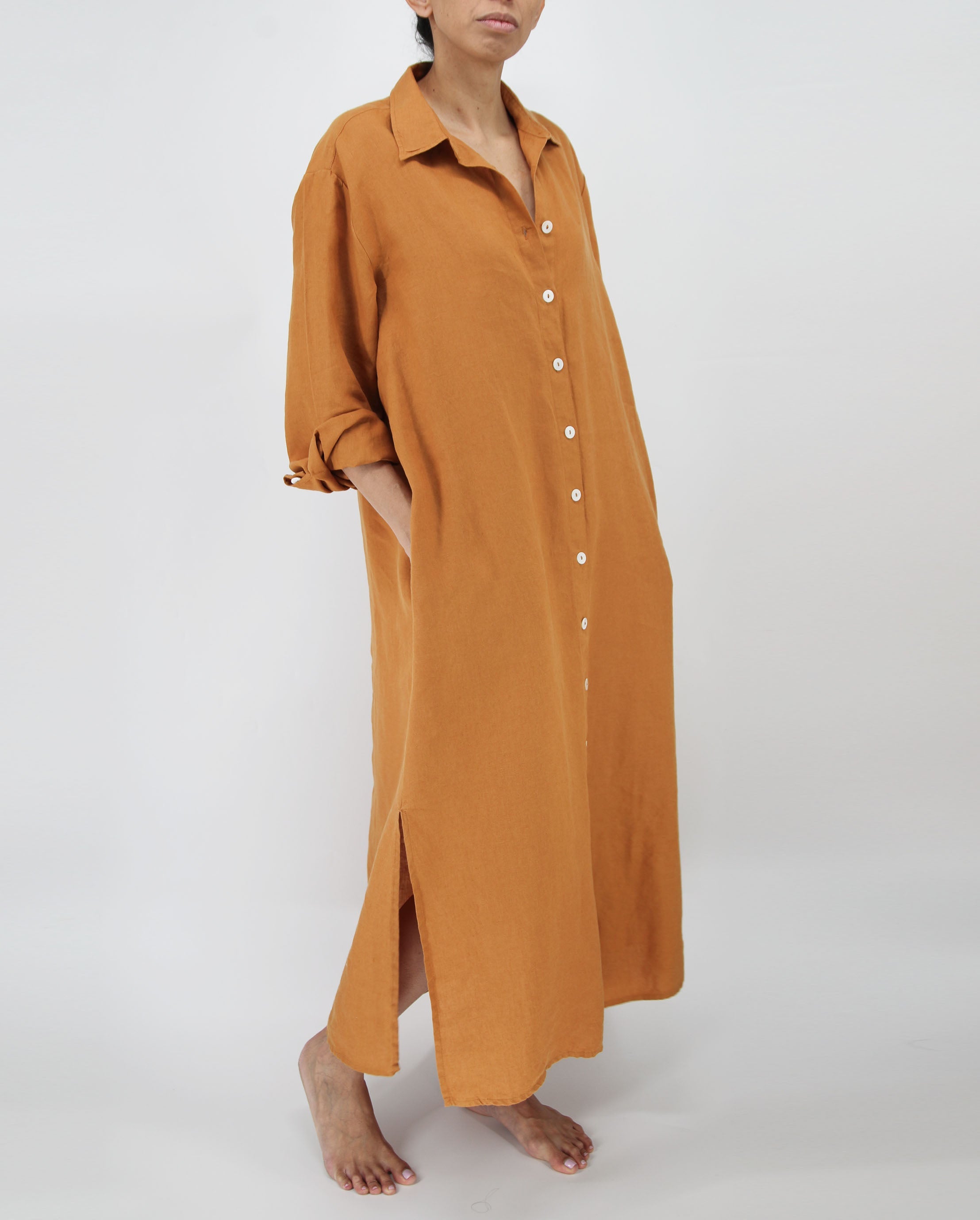 Tala French Linen Maxi Dress